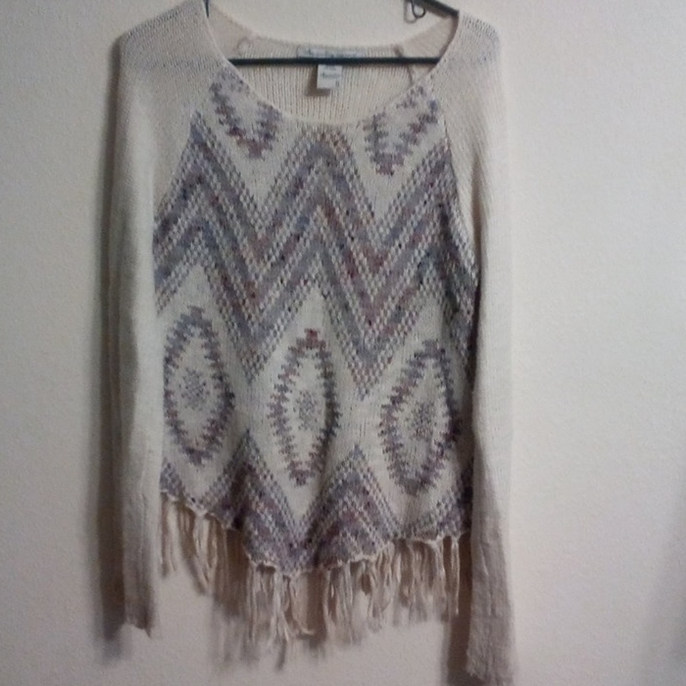 American rag sweater with frills